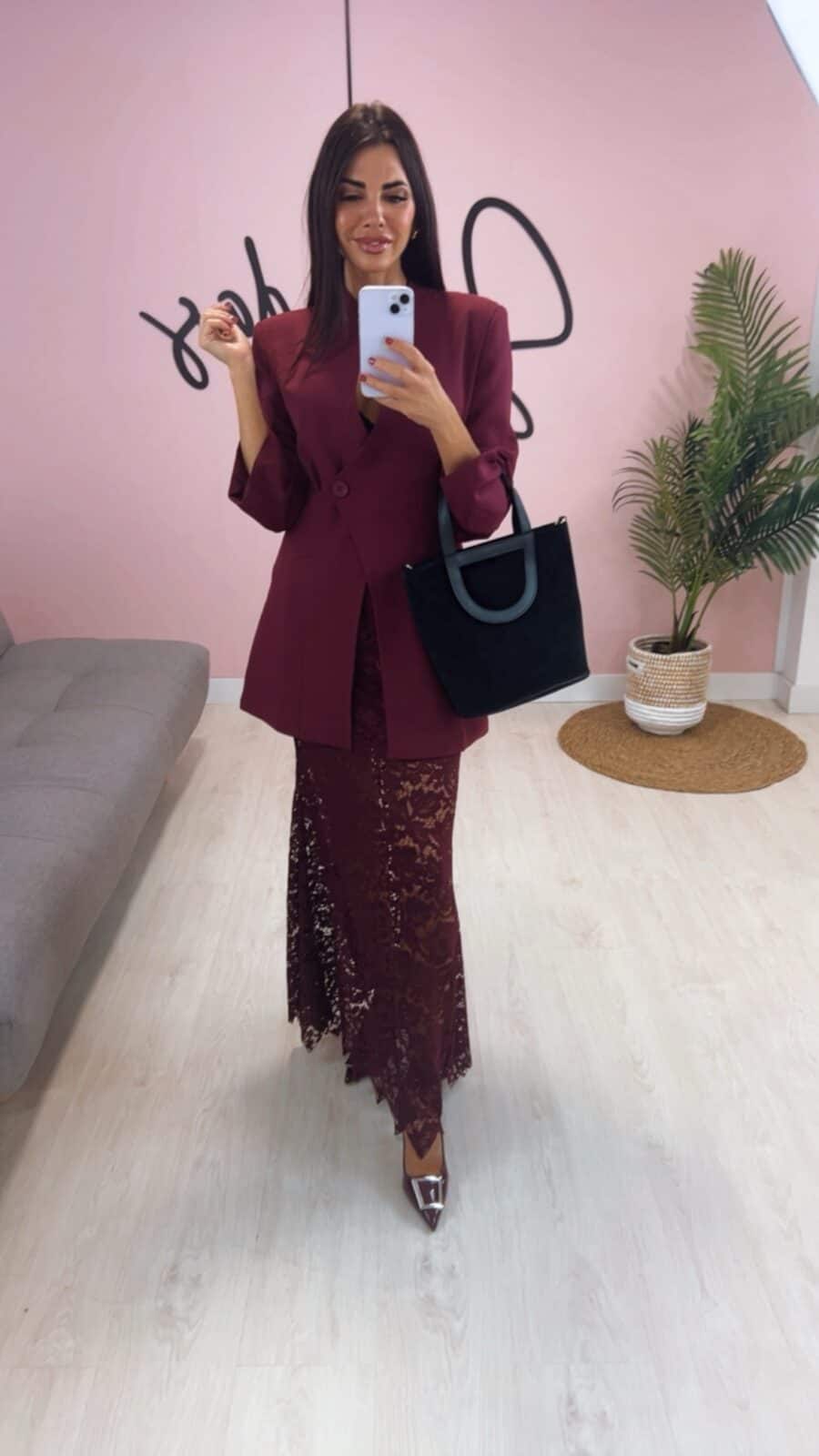Bolso Mano Antelina/Negro