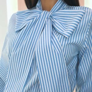 Camisa Lazo Rayas Azul - Imagen 2