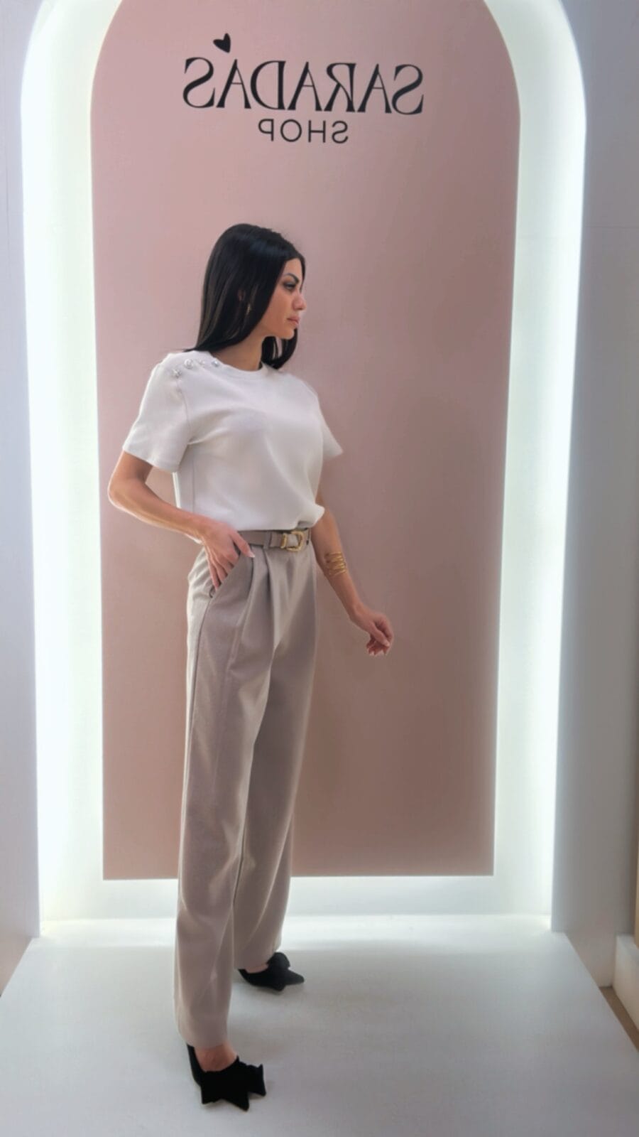 Pantalón Vestir Taupe - Imagen 2