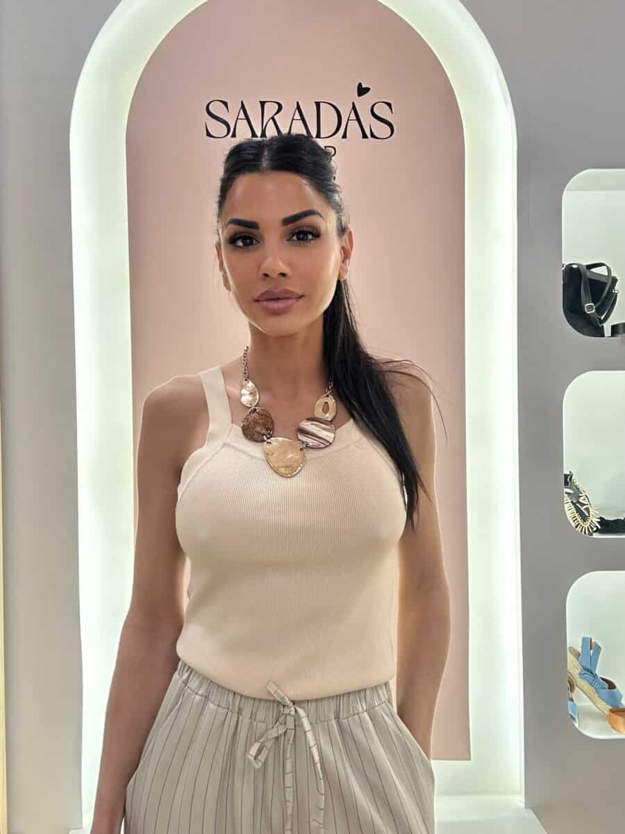 Camiseta Tirante Canalé Beige