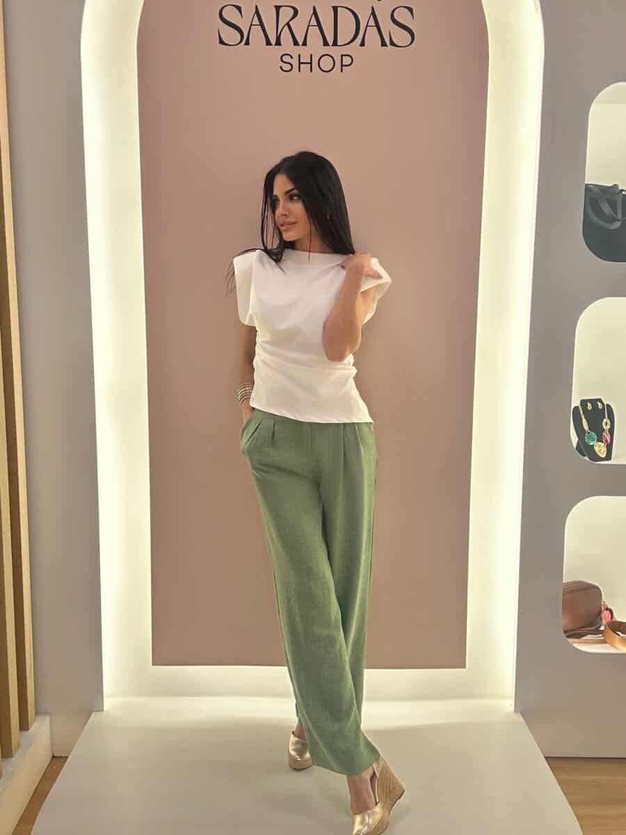 Pantalón Fluido Verde - Imagen 3