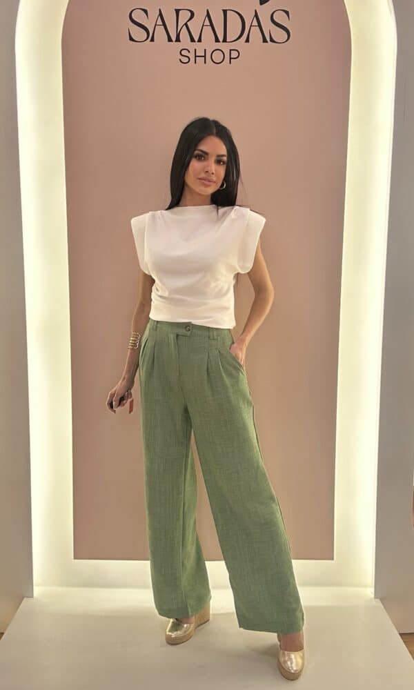 Pantalón Fluido Verde