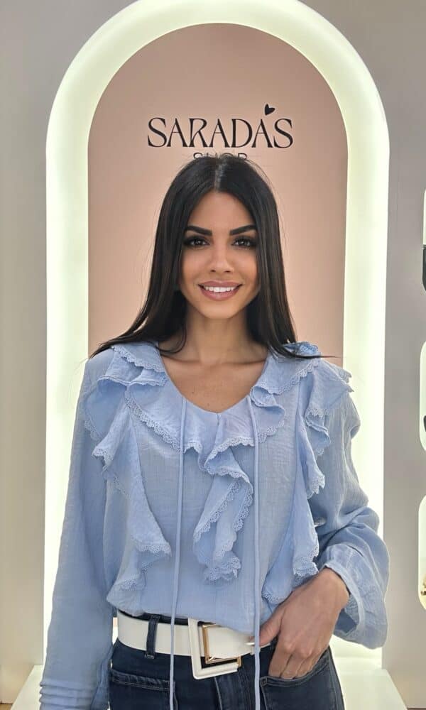 Blusa Viscosa Volantes