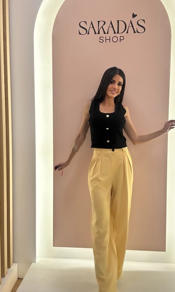 Pantalón Pinzas Mantequilla