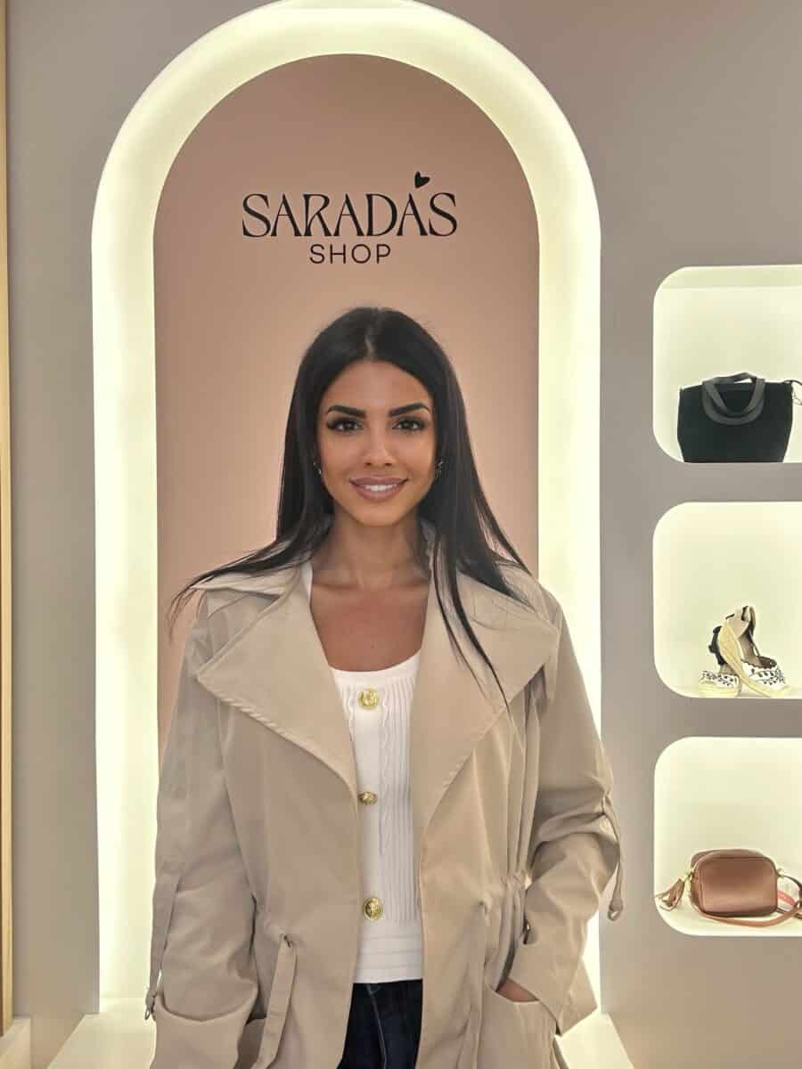 Chaqueta fruncida Beige - Imagen 3