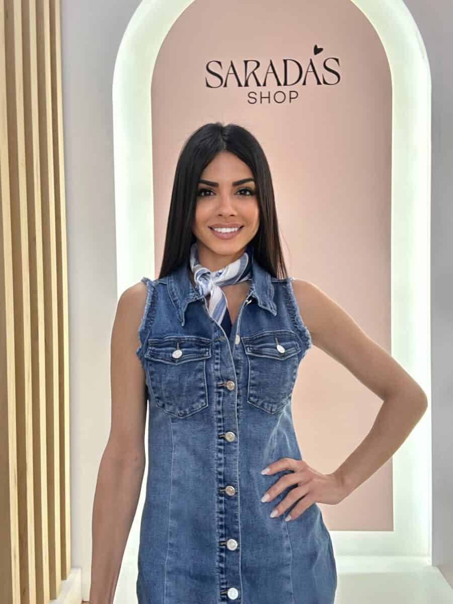 Vestido Denim Desflecado - Imagen 2