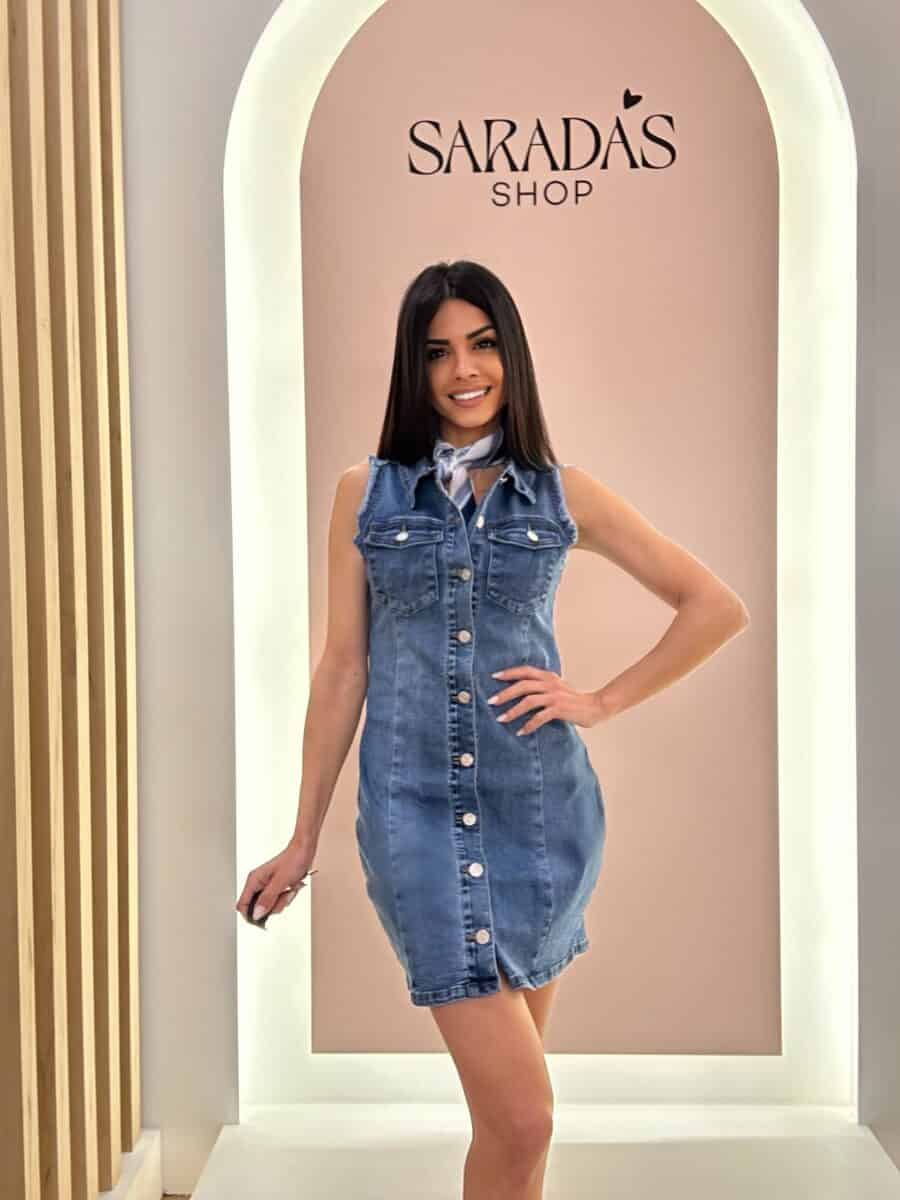 Vestido Denim Desflecado