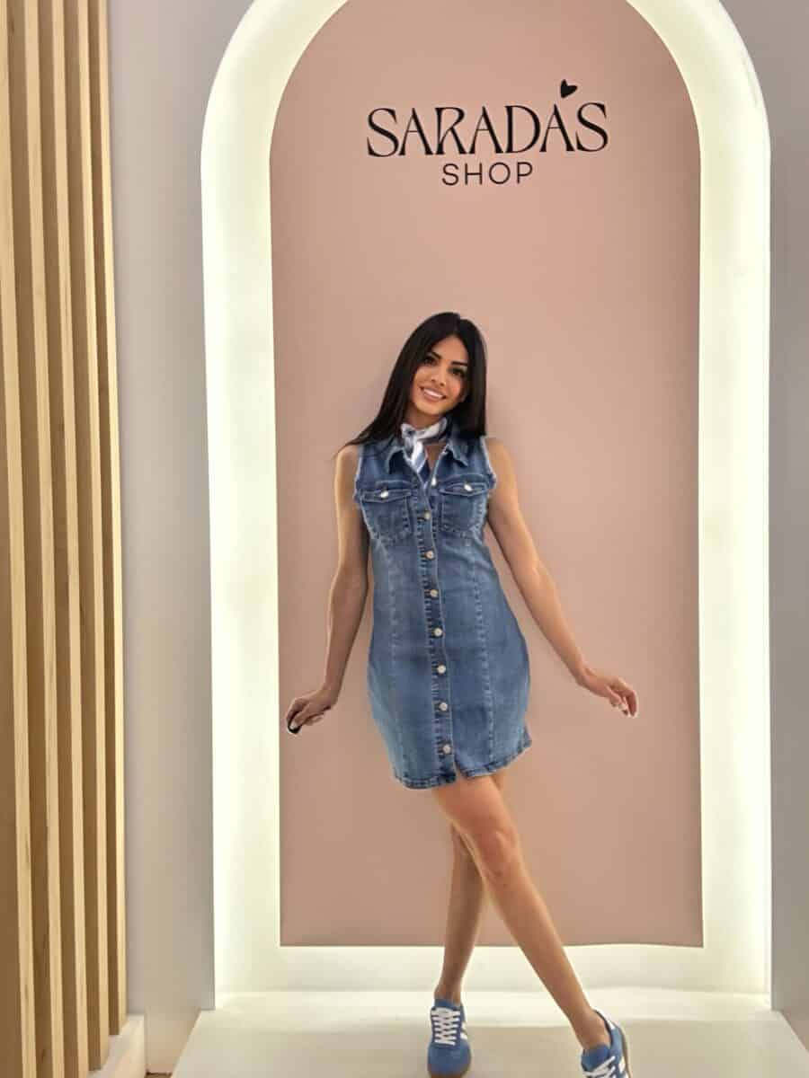 Vestido Denim Desflecado - Imagen 6