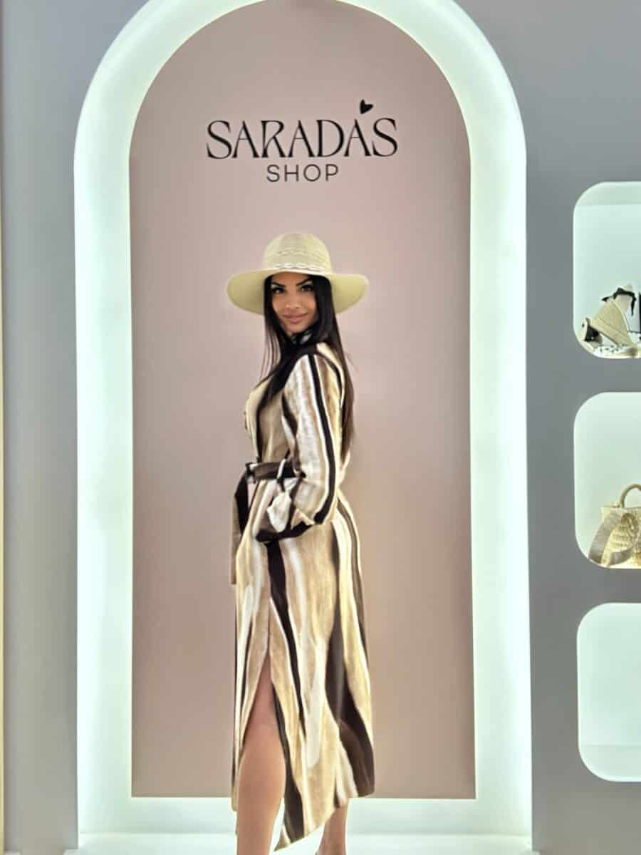 Vestido Camisero Café - Imagen 3
