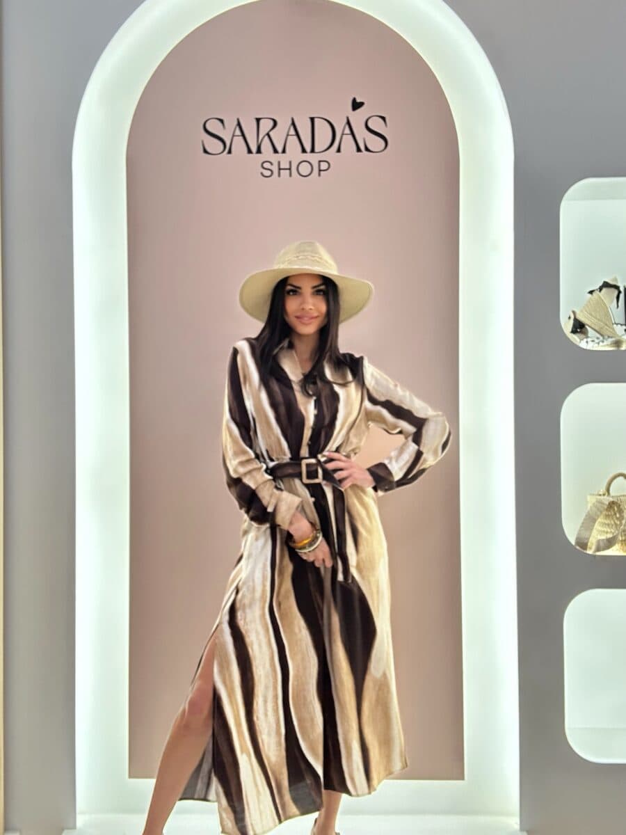 Vestido Camisero Café - Imagen 4