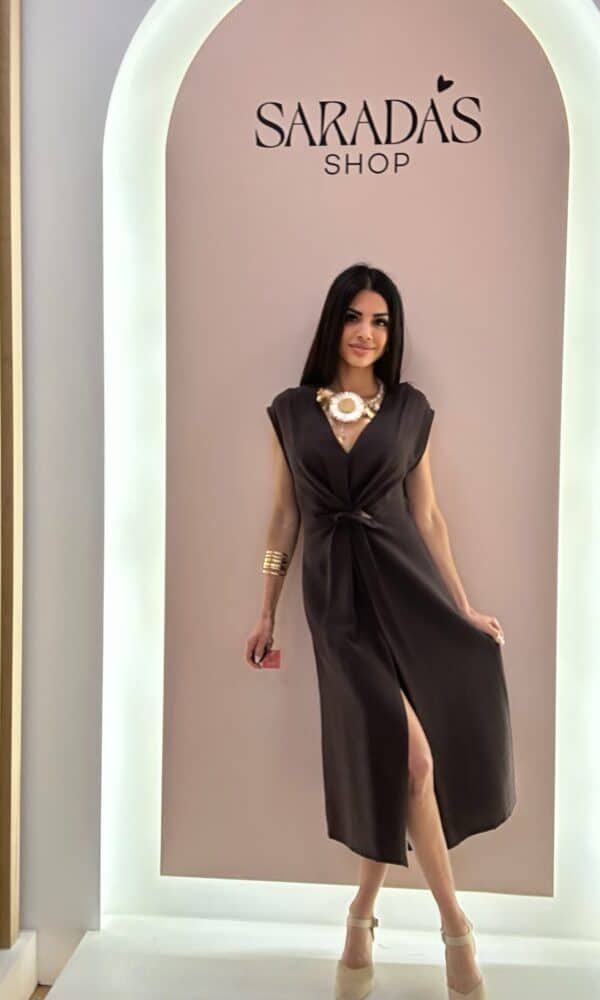 Vestido Nudo Chocolate