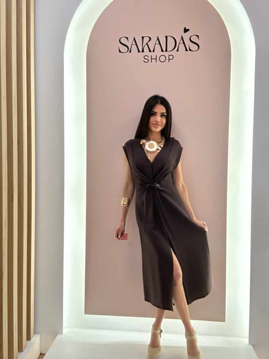 Vestido Nudo Chocolate