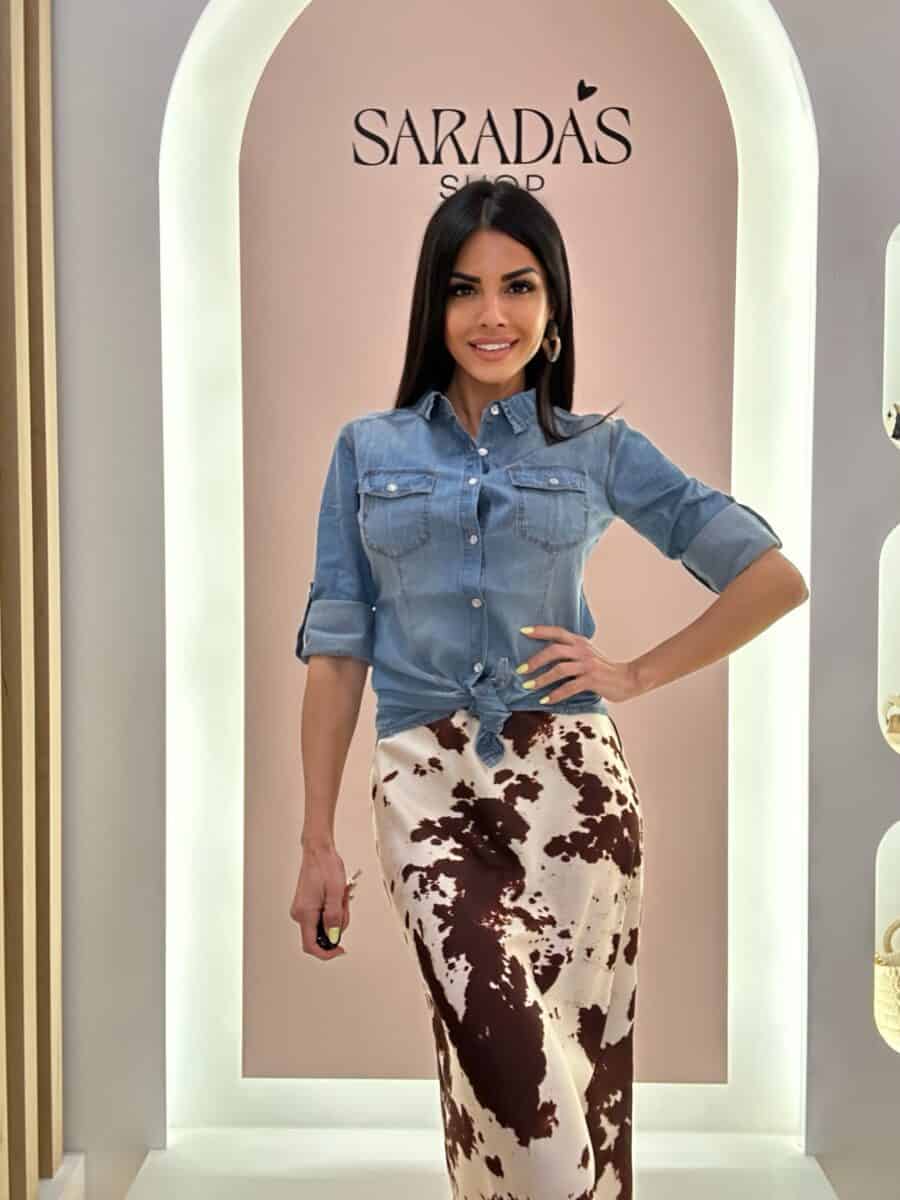 Falda Satinada Vaca