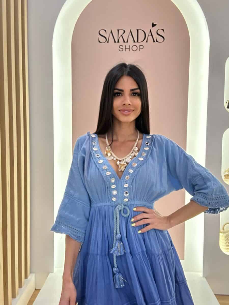 Vestido India Azul - Imagen 2