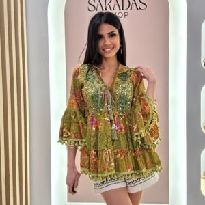 Blusa India Oliva - Imagen 4