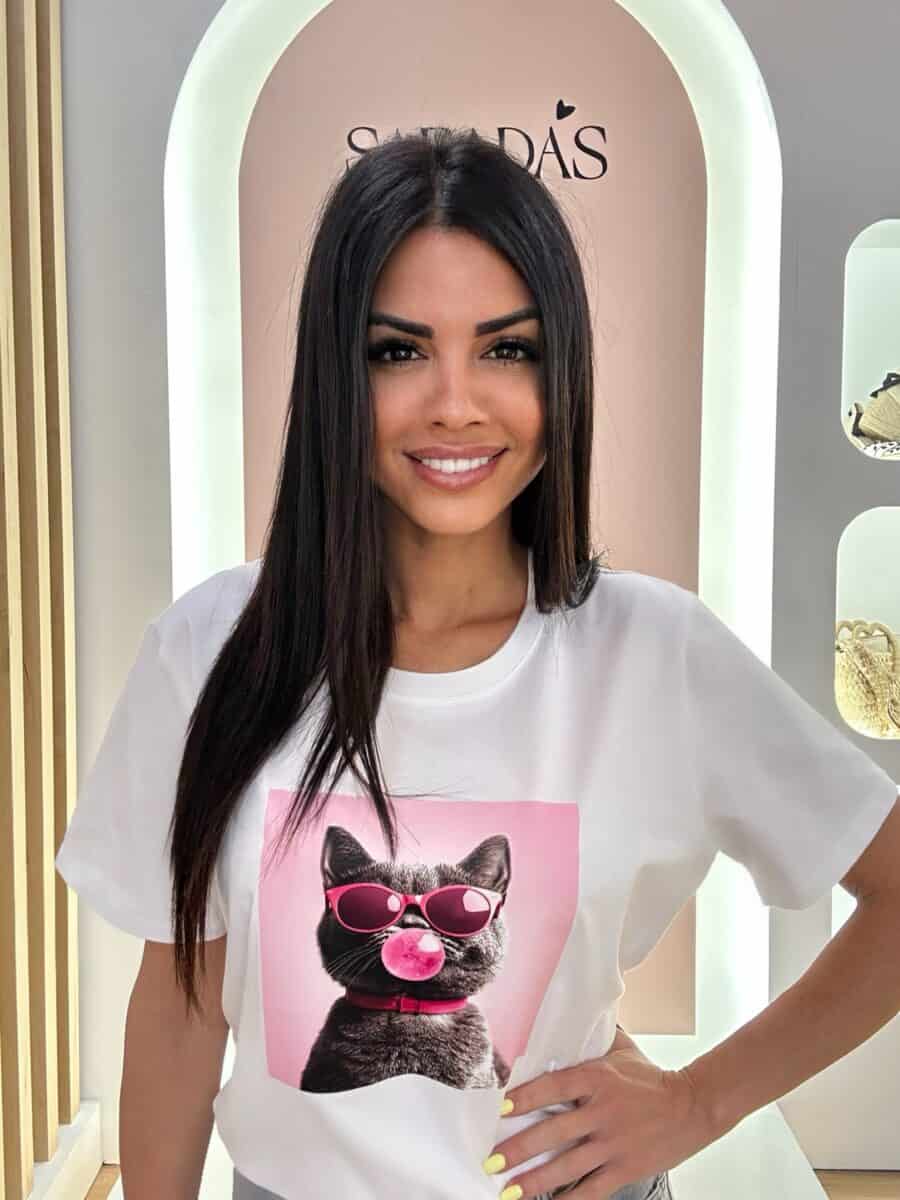 Camiseta Algodón Gato