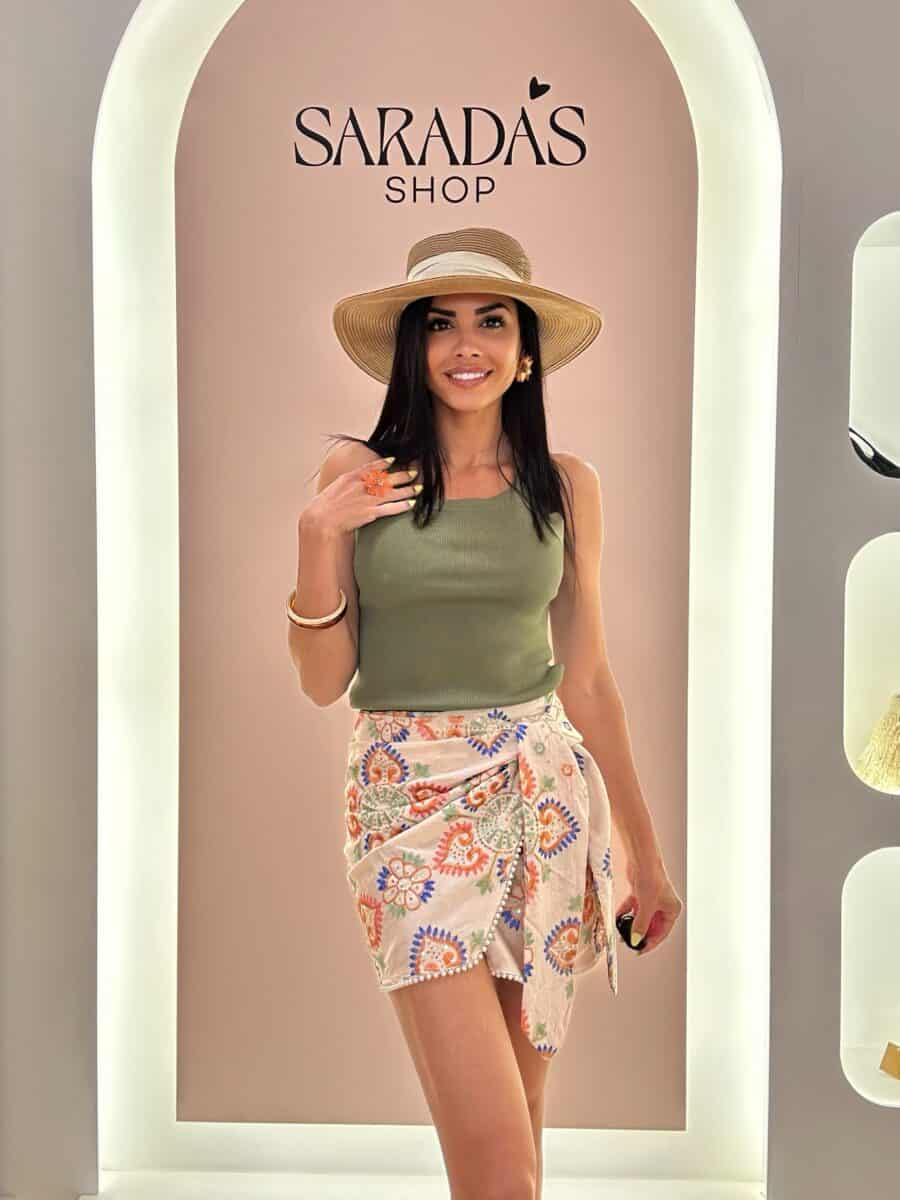 Falda Pareo Bordada