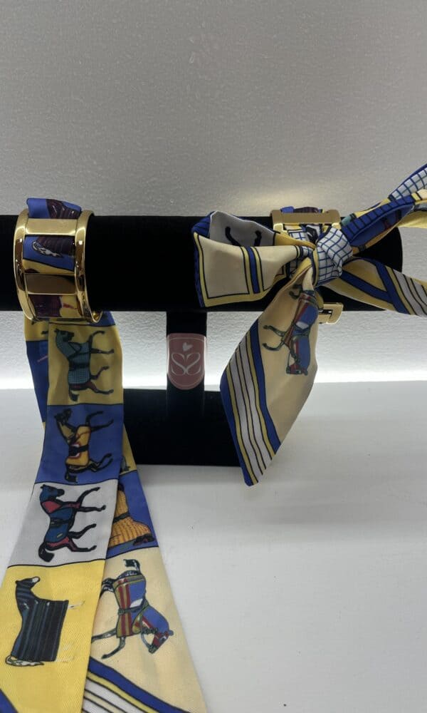 Brazalete Pañuelo Azul/Amarillo