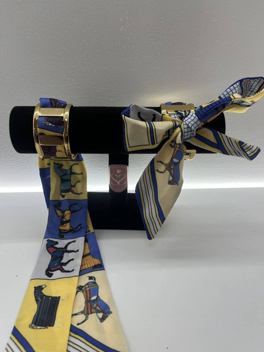 Brazalete Pañuelo Azul/Amarillo