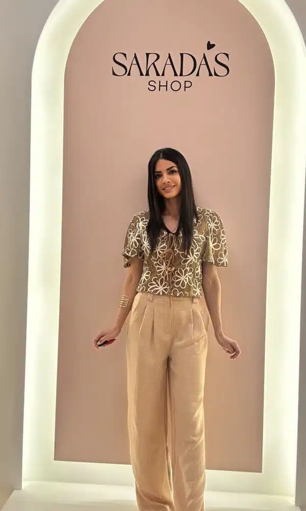 Pantalón Fluido Camel