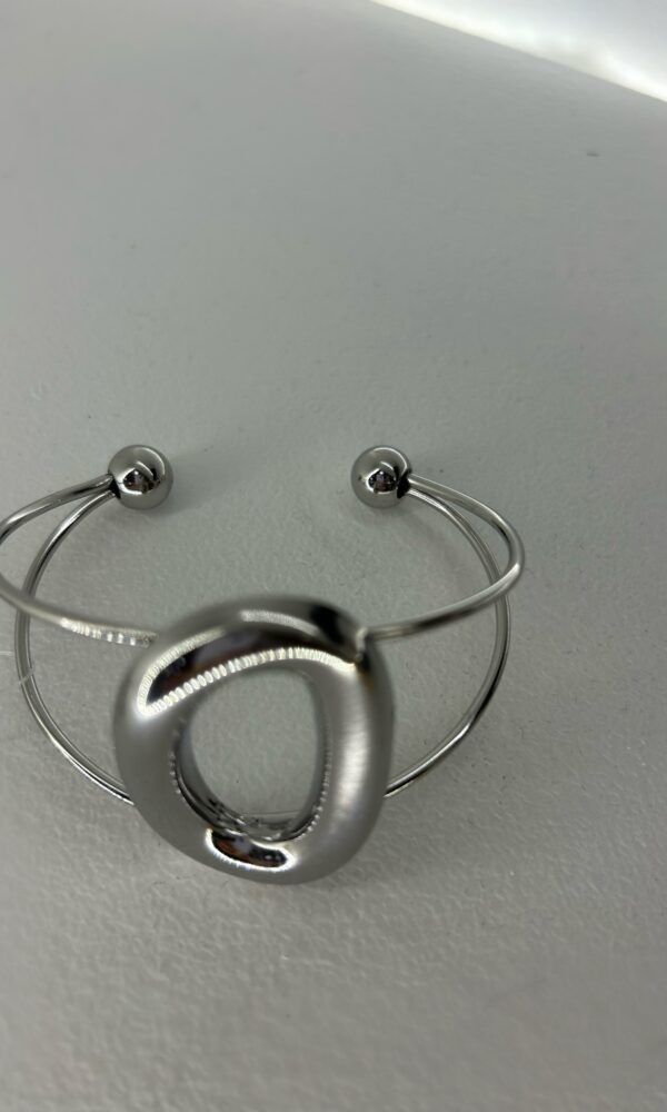 Brazalete Mix Acero Plateado