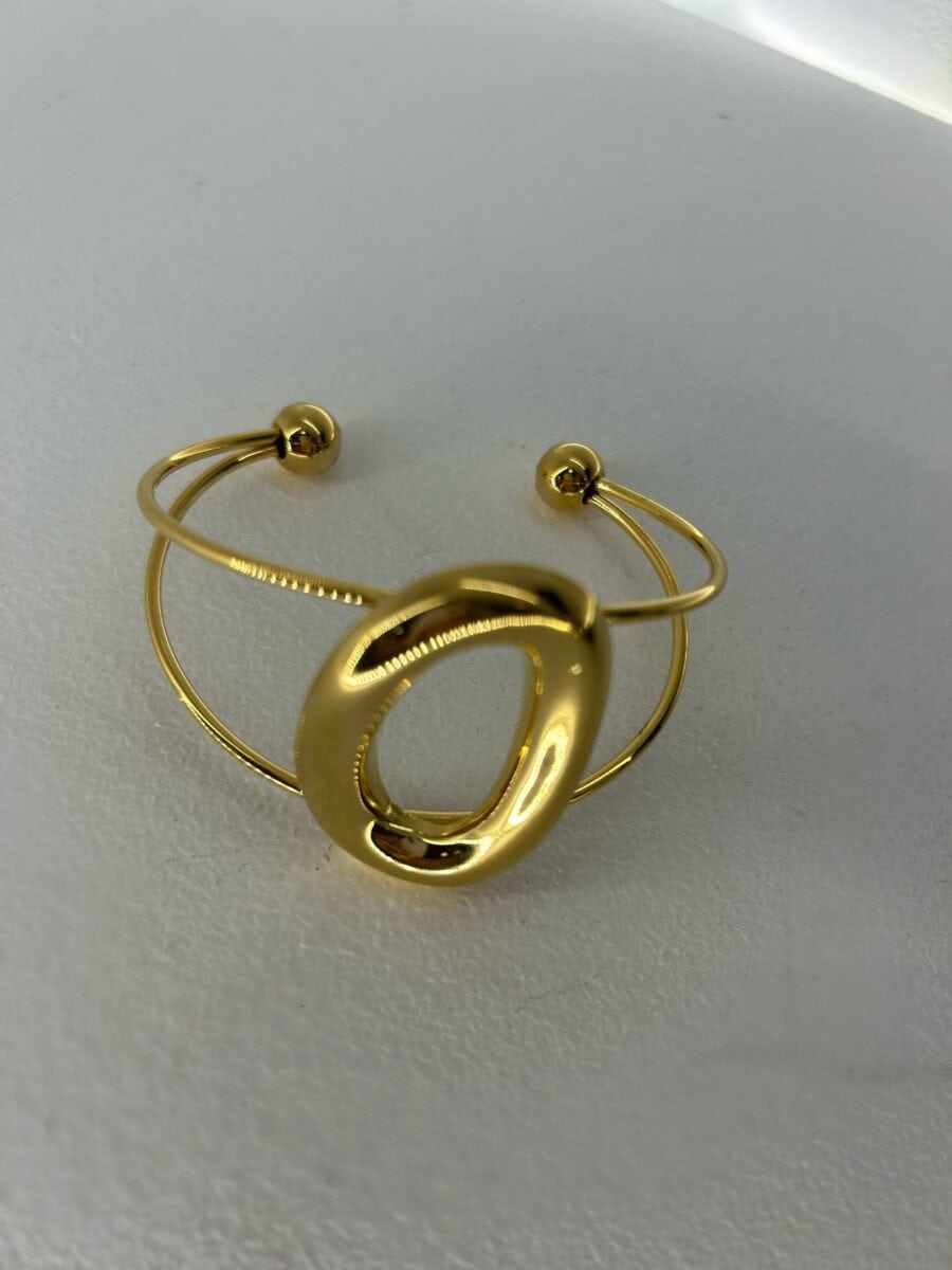 Brazalete Mix Acero Dorado