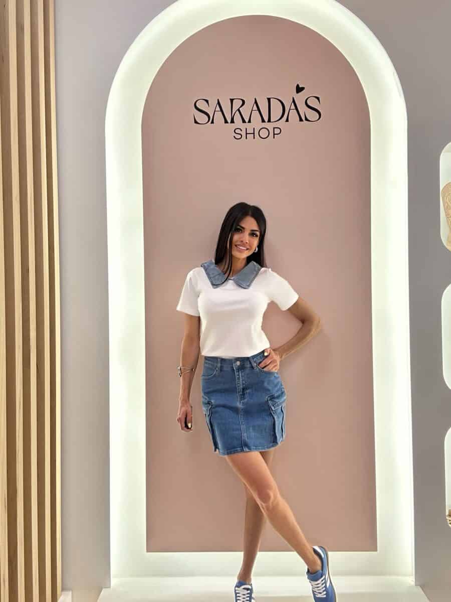 Falda Denim Cargo - Imagen 3