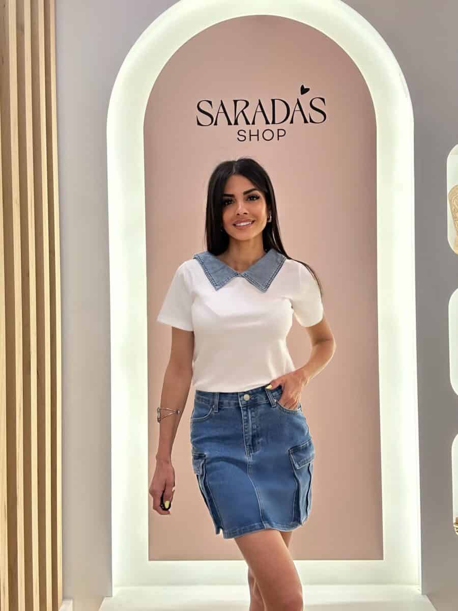 Falda Denim Cargo - Imagen 4
