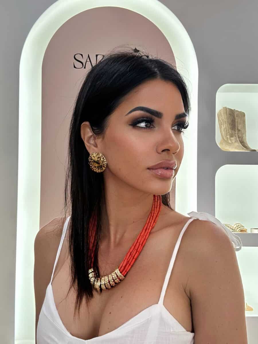 Collares Cuentas Coral - Imagen 2