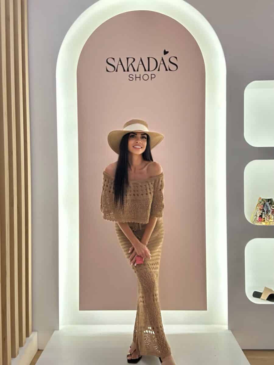 Vestido Crochet Camel - Imagen 7