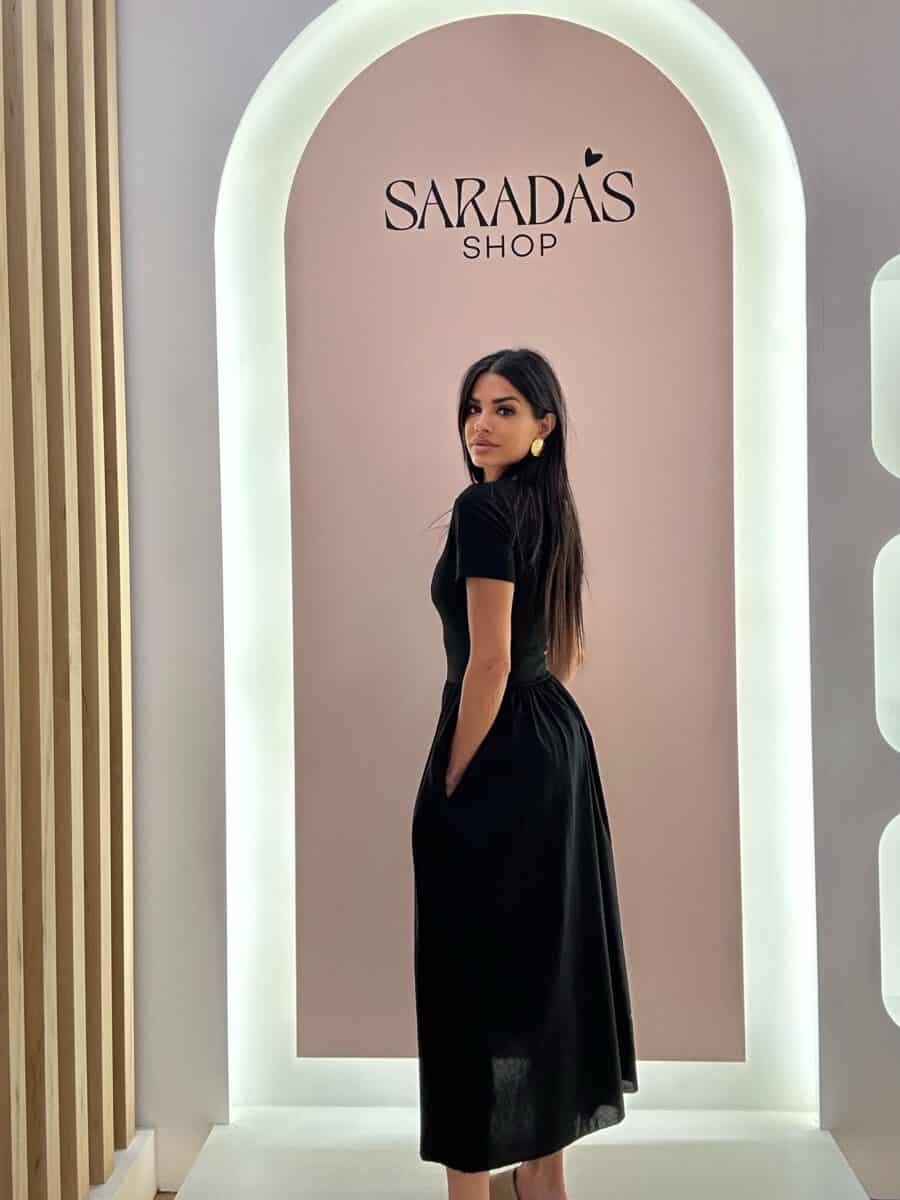 Vestido Combinado Negro - Imagen 5