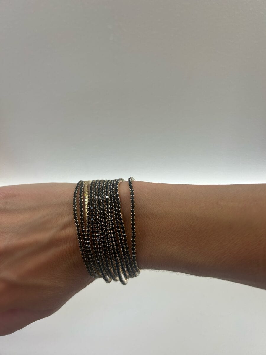 Pulseras Cristal Negro