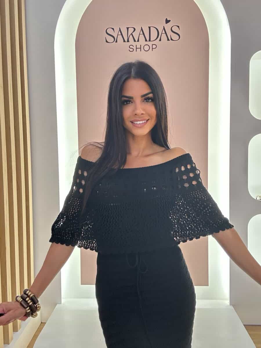 Vestido Crochet Negro - Imagen 6