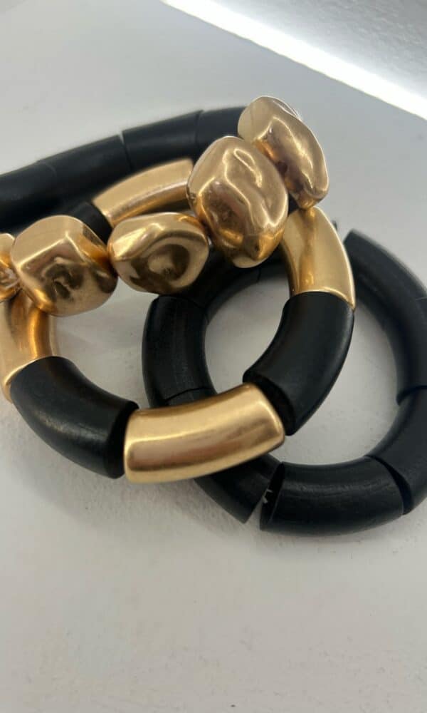 Pulseras Madera Negra
