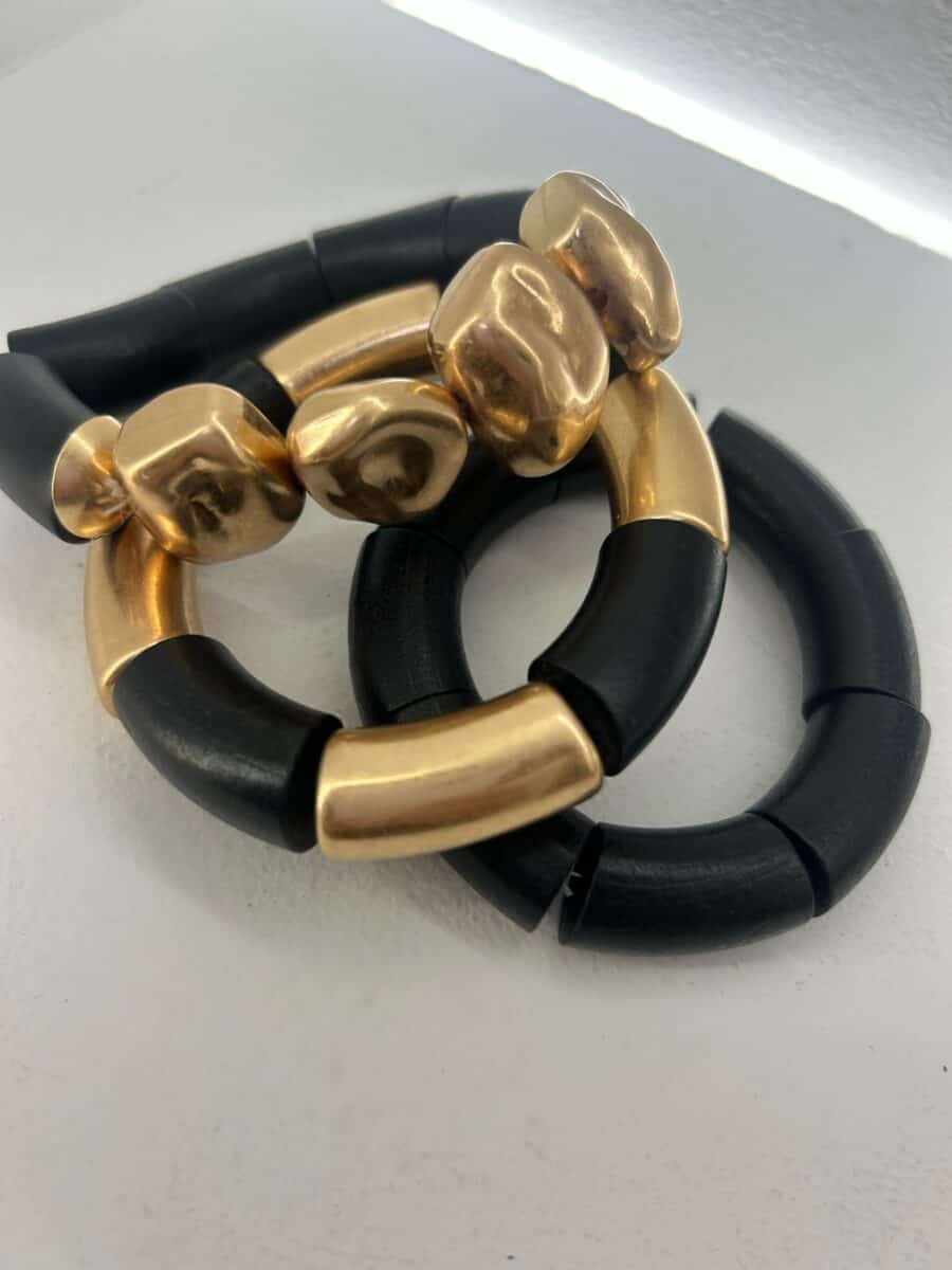 Pulseras Madera Negra