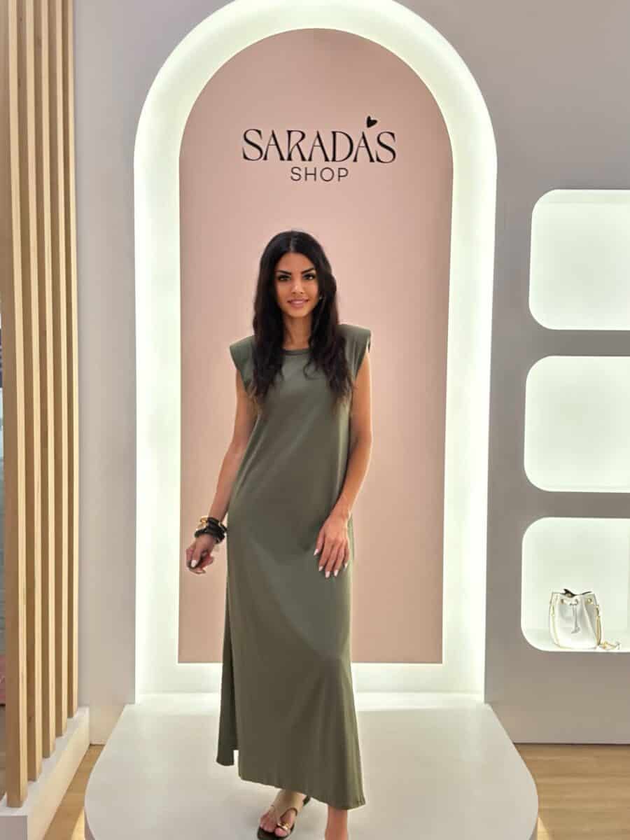 Vestido Algodón Verde - Imagen 3