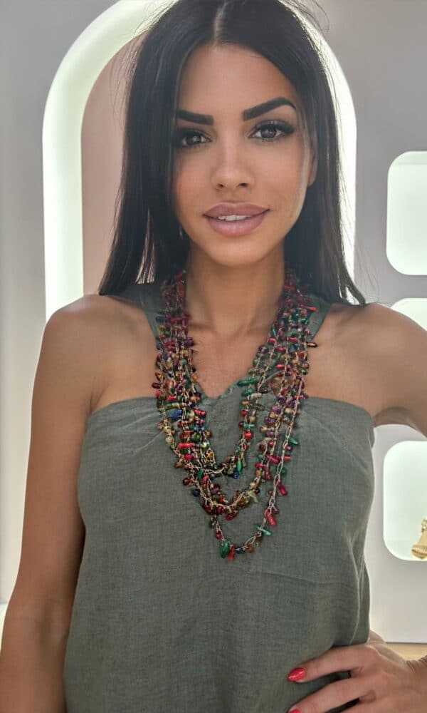 Collar Cristales Colores