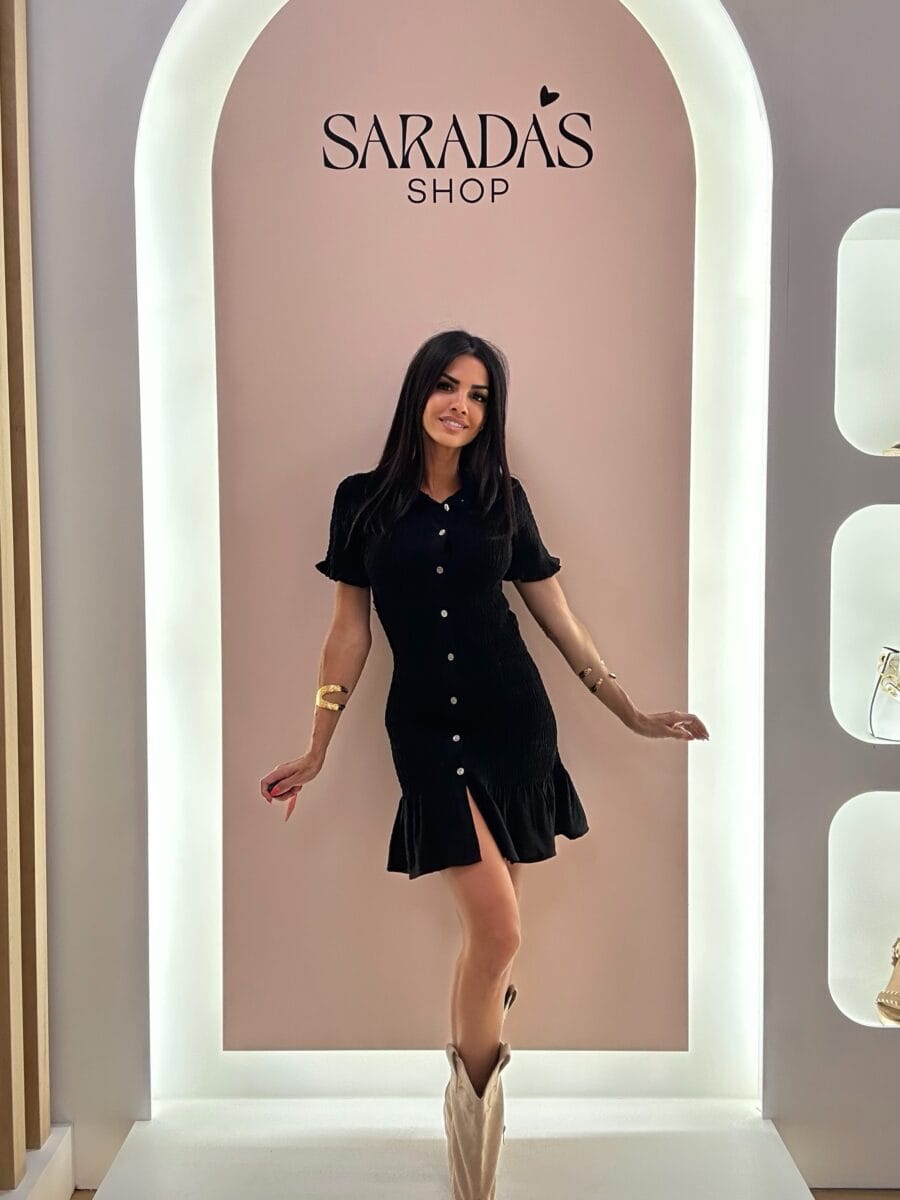Vestido Camisero Fruncido - Imagen 4