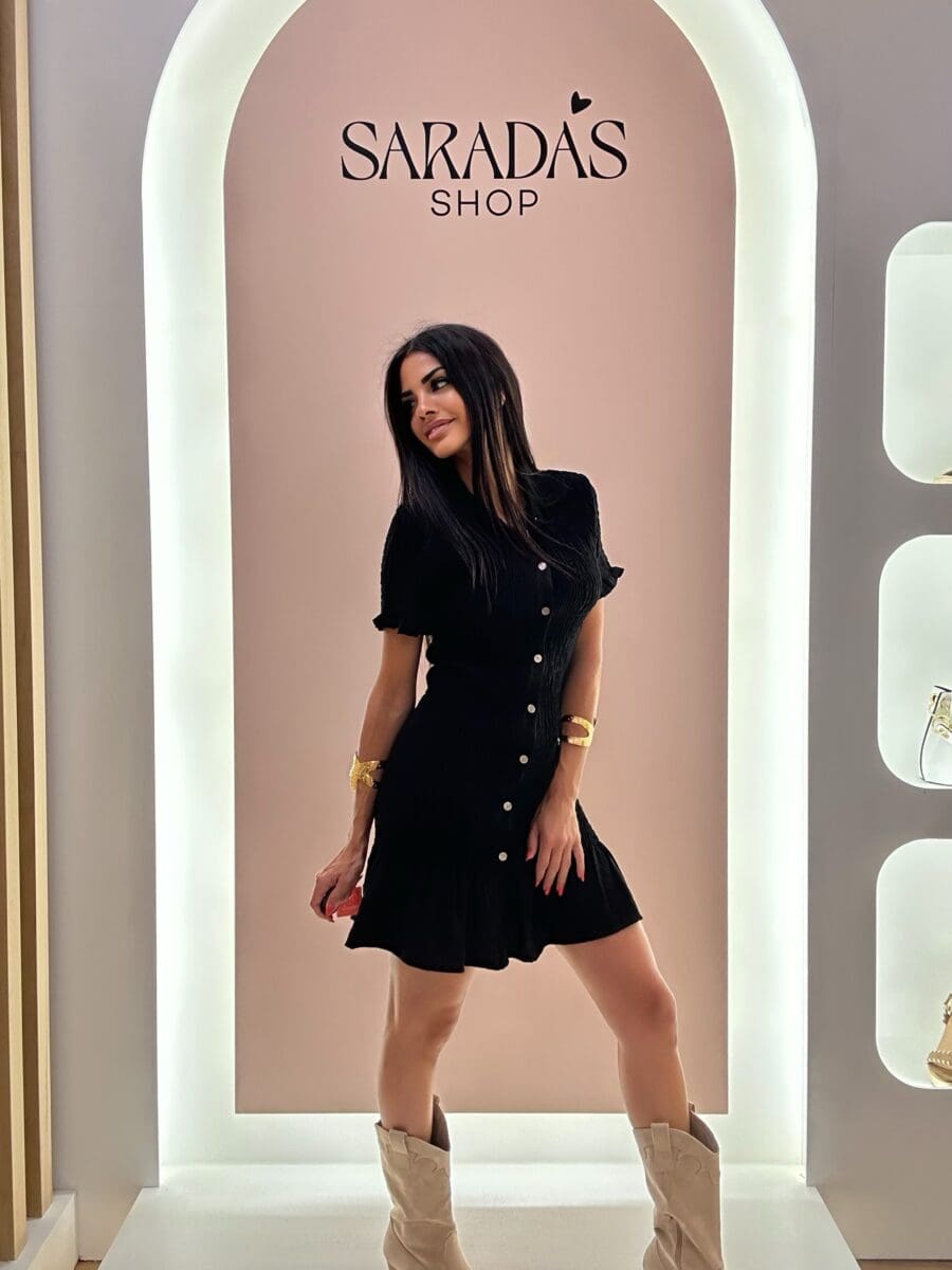 Vestido Camisero Fruncido - Imagen 2