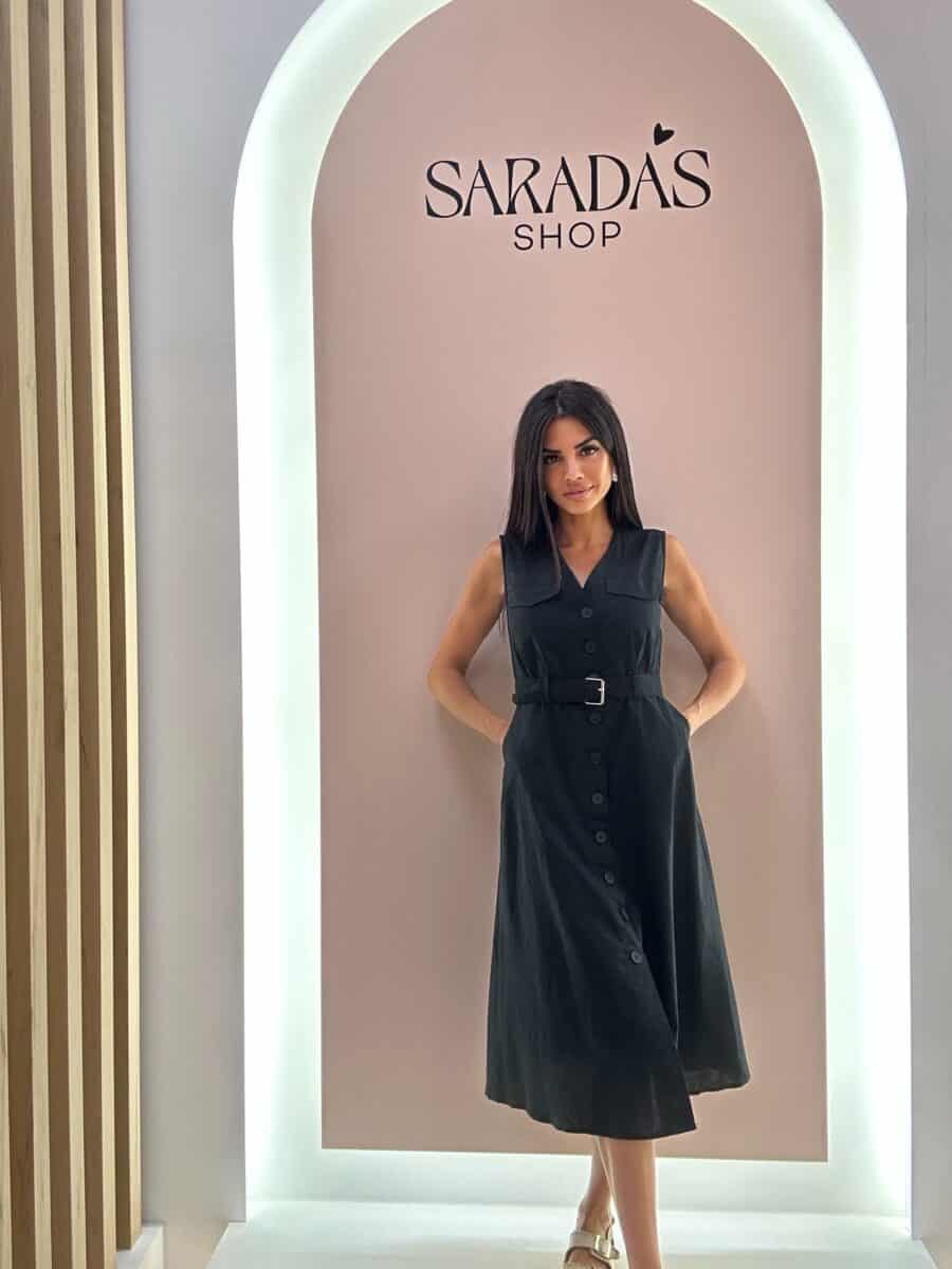 Vestido Camisero Negro - Imagen 3