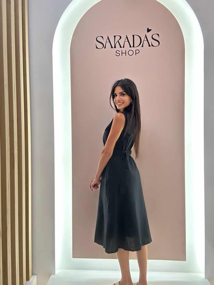 Vestido Camisero Negro - Imagen 4