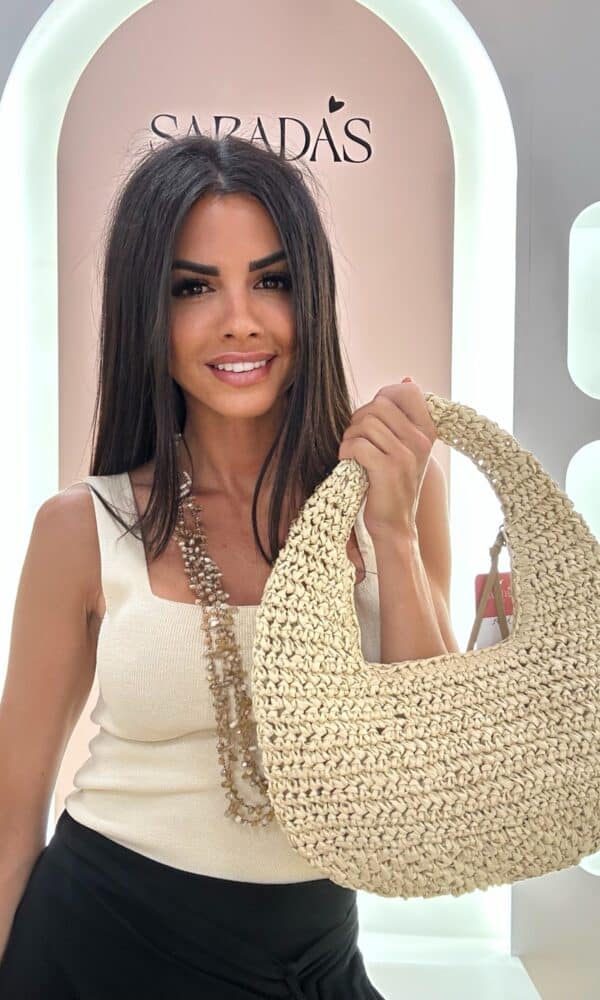 Bolso Rafia Beige