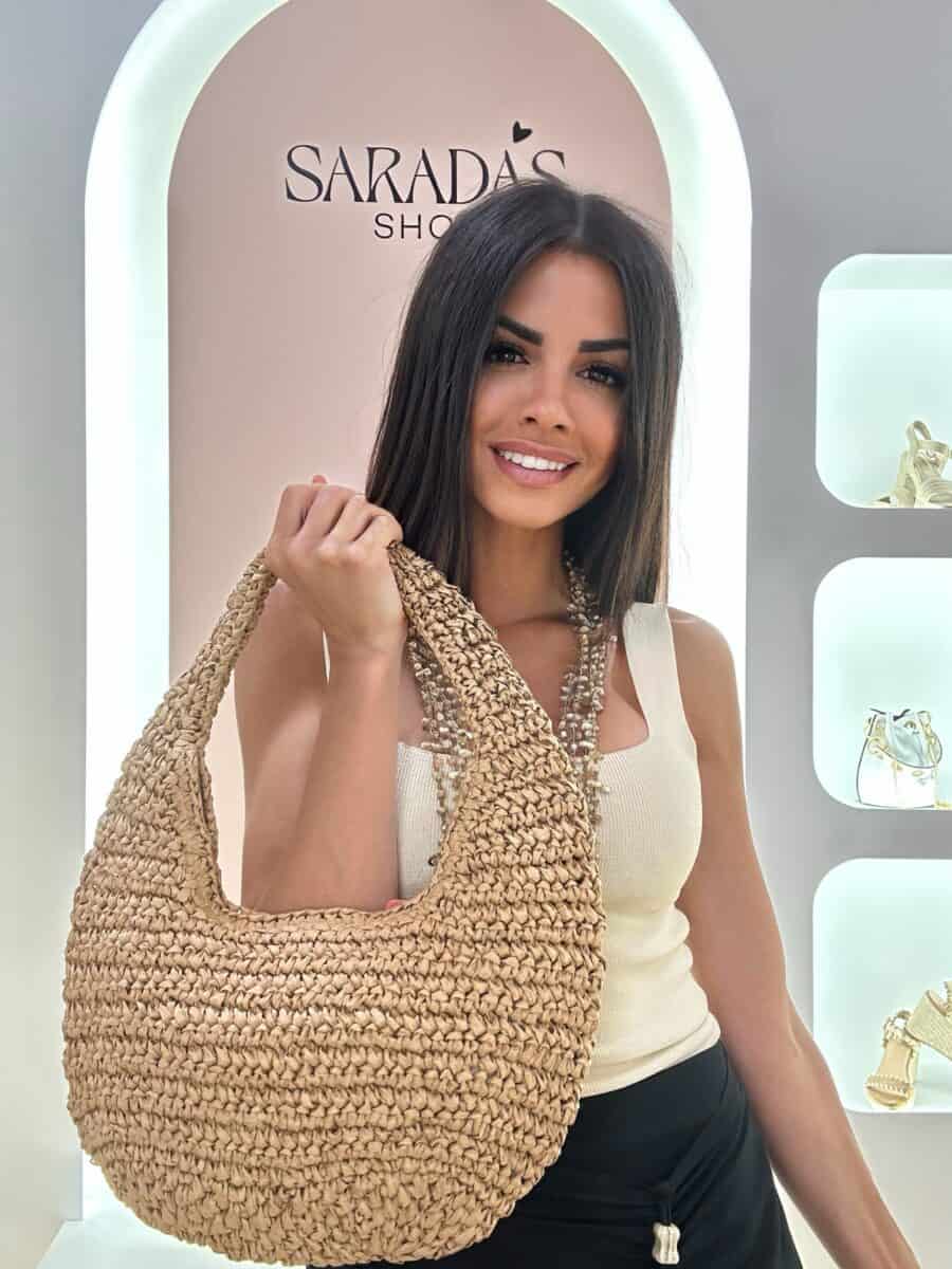 Bolso Rafia Camel
