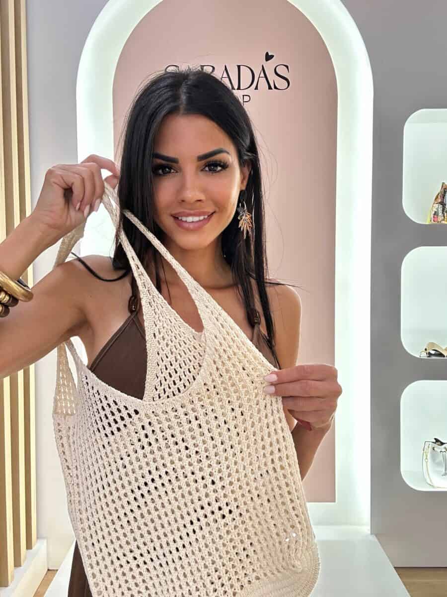 Bolso Ganchillo Beige