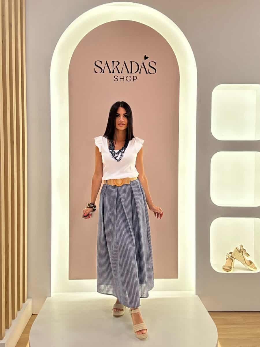 Falda Denim Fluida - Imagen 3