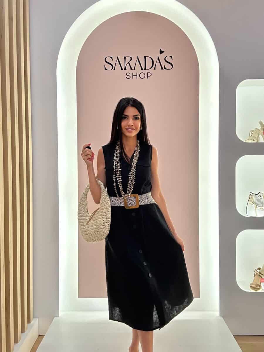 Vestido Camisero Negro - Imagen 2