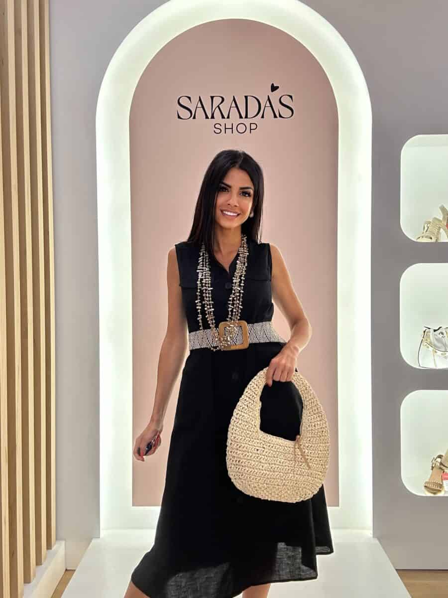 Vestido Camisero Negro - Imagen 3