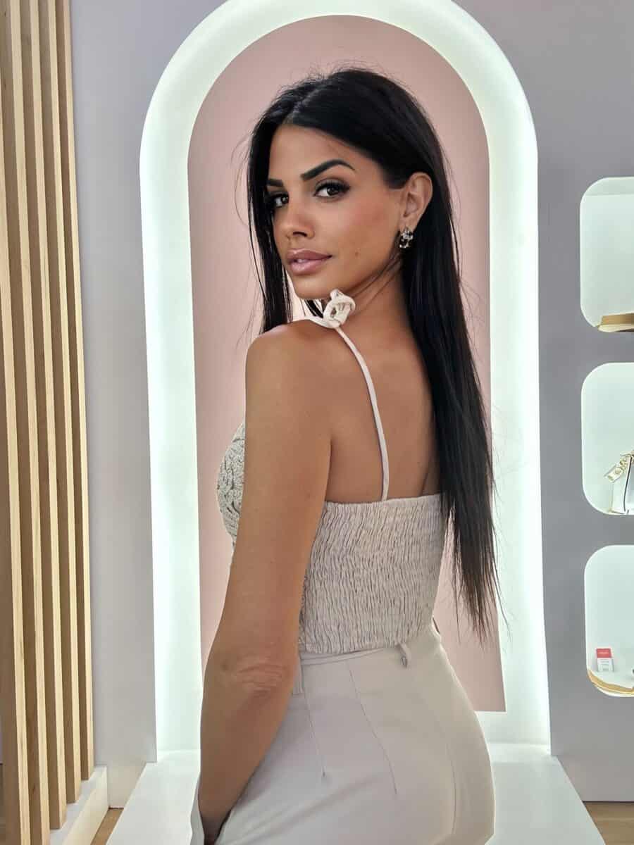 Top Crochet Beige - Imagen 3