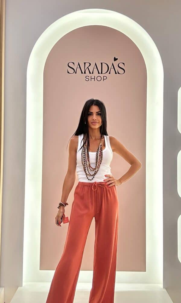 Pantalón Fluido Teja