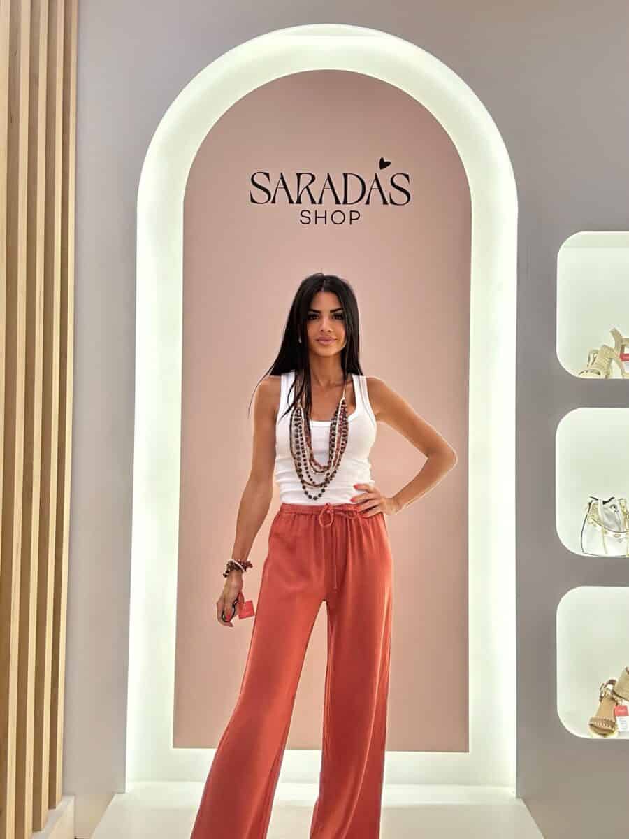 Pantalón Fluido Teja